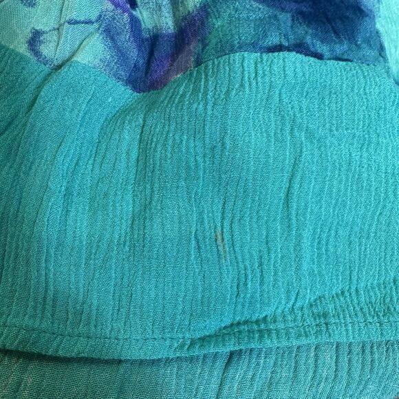 Vintage CM Shapes Midi Maxi Skirt 2X Floral Fairy Whimsical Gypsy Boho Slits - Picture 4 of 7